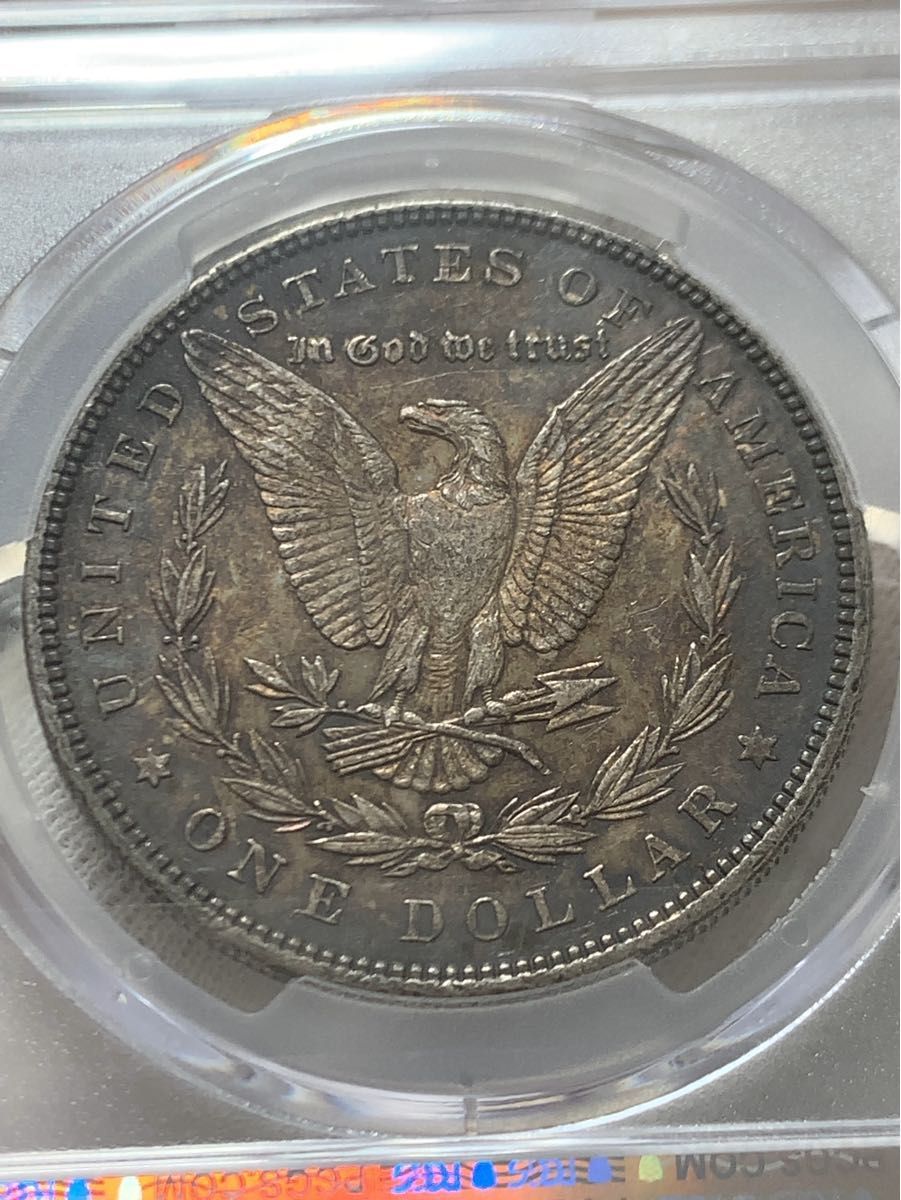 a227 1884年　アメリカ　モルガンダラー　1ドル銀貨　PCGS AU55