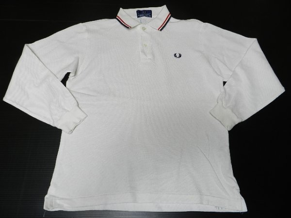 FRED PERRY/フレッドペリー！【★ホワイト！】長袖ポロシャツ・ウエア！/Ｓサイズ_画像2