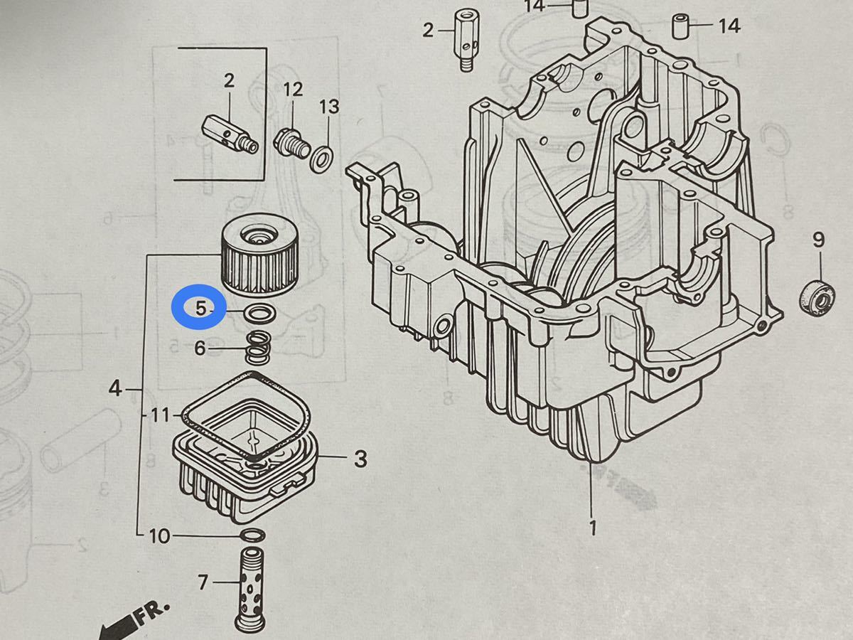 送料無料 新品 CB250T CB400T CB250N CB400N ホーク デイトナ オイルフィルター オイルエレメント ドレンボルト ワッシャー エンジン /_画像2