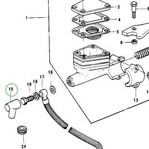 送料無料 カワサキ純正新品 KH250 KH400 純正 フロントマスターシリンダー ブーツ ブレーキカバー ブレーキホース Kawasaki BEET 1022の画像2