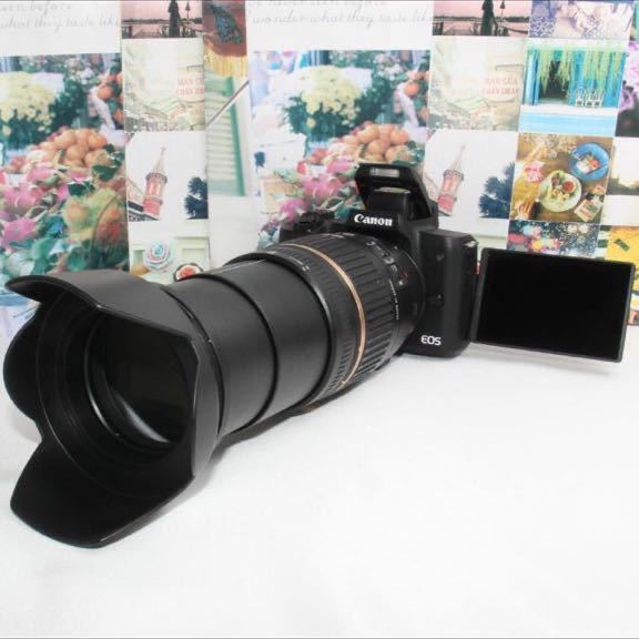 予備バッテリー付きCanon kiss M2 手振れ補正近遠対応レンズ