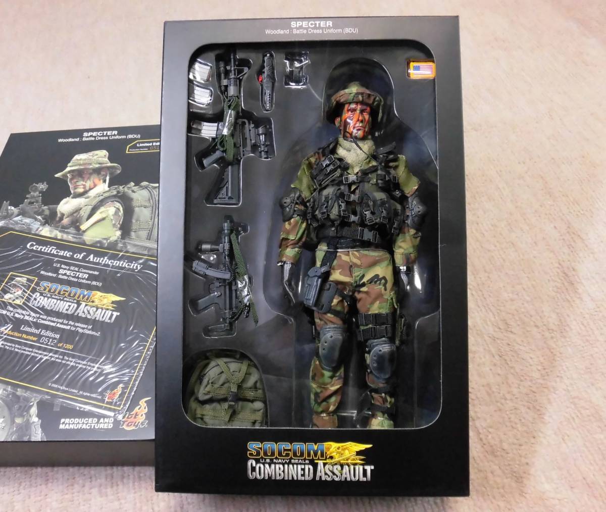 未開封限定品 HOT TOYS製 U.S.NAVY SEALS SOCOM 1/6スケール アクションフィギュア_画像1