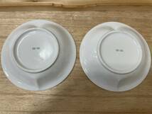 【4921】和心屋 皿2枚セット ハート型 カレー皿 プレート 食器 洋食器_画像4