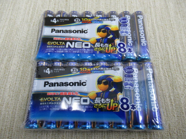 パナソニック エボルタネオ 単四形 8本パック × 2パック 計16本 Panasonic EVOLTA NEO 乾電池 未開封_画像1