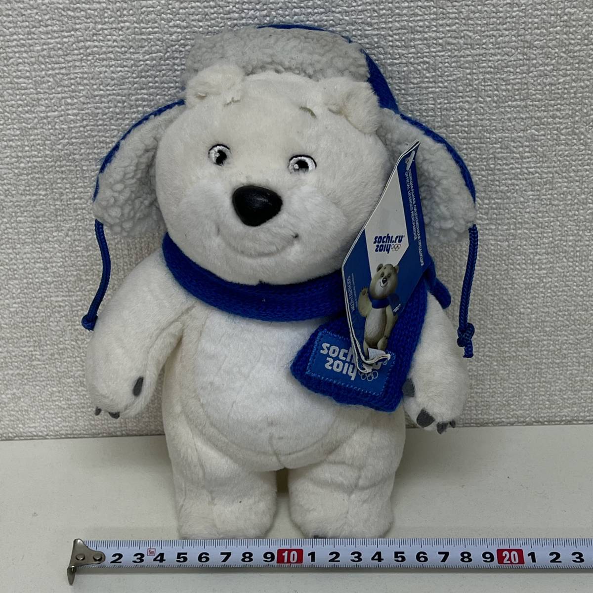 タグ付き ソチオリンピック 2014 ホッキョクグマ ぬいぐるみ マスコット 公式キャラクター 北極 くま クマ SOCHIの画像2