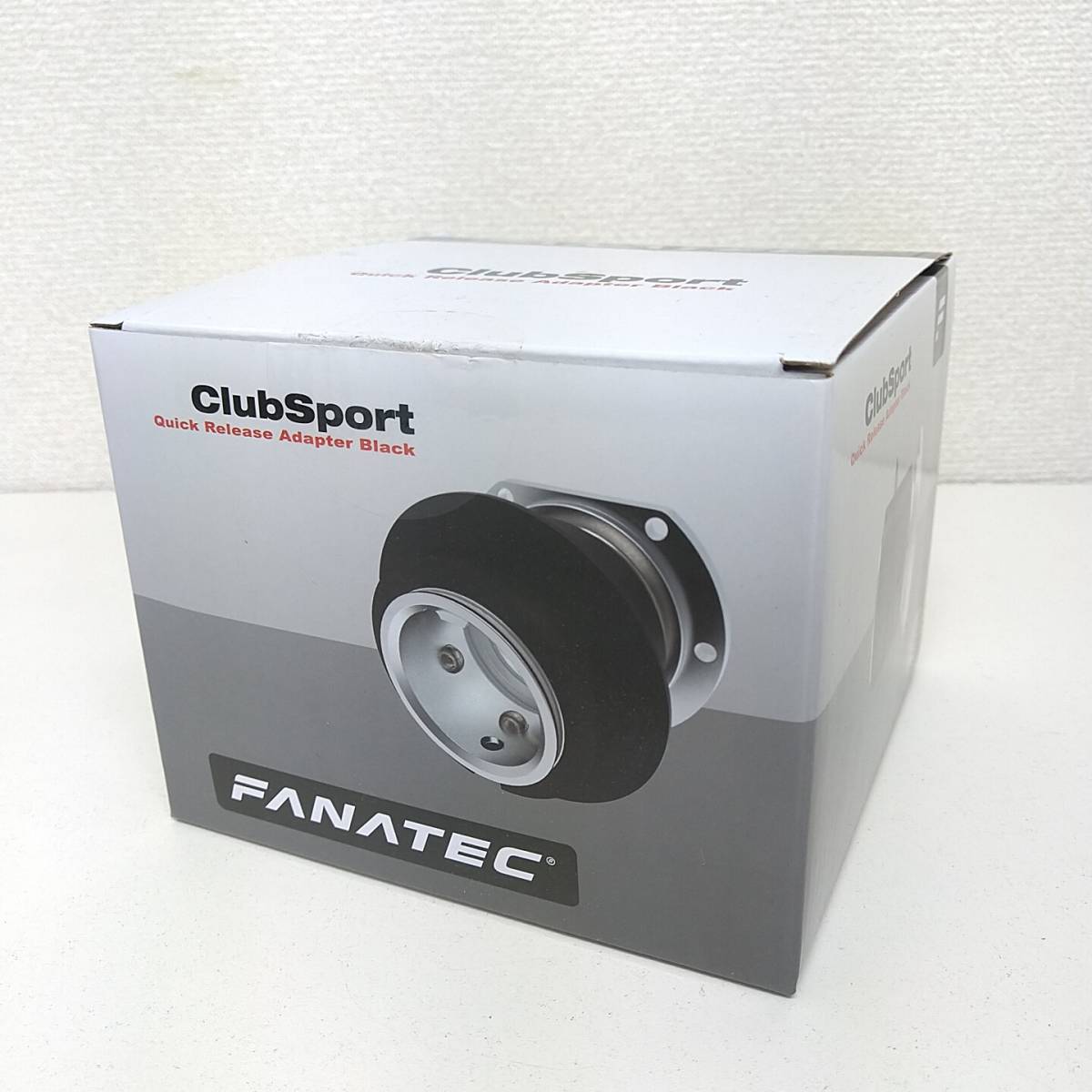 【美品】 ファナテック クイックリリース 外箱付き　FANATEC Club sport Quick Release Adapter Black　CS QRA BLK　Wheel Side_画像1