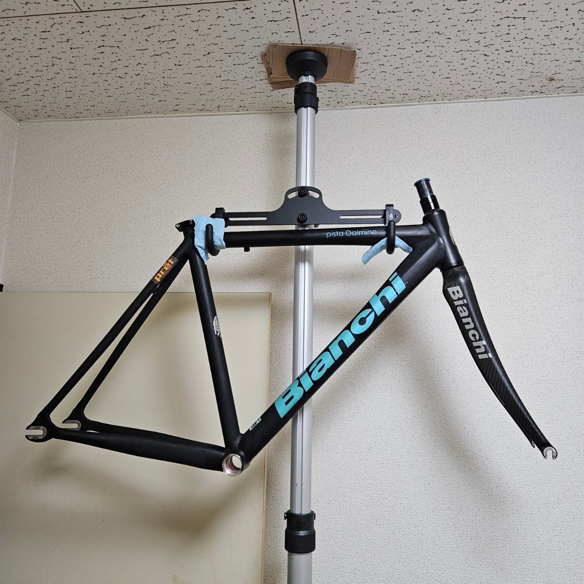 美品!! BIANCHI PISTA DALMINE ビアンキ　ピスタ　ダルミネ　サイズ520　ピスト　シングル　固定　競輪_画像1