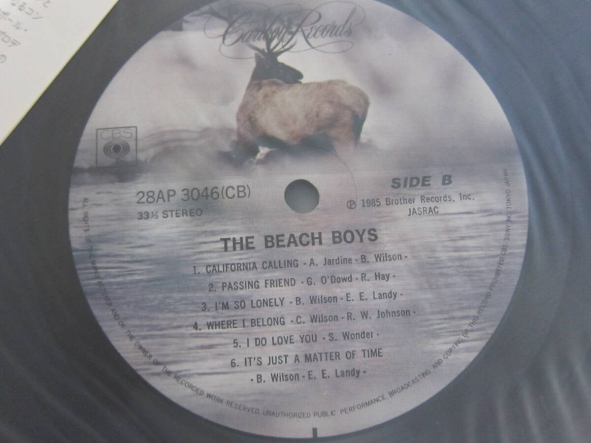 ビーチ・ボーイズ　'85 The Beach Boys 国内盤LP 即決_画像5