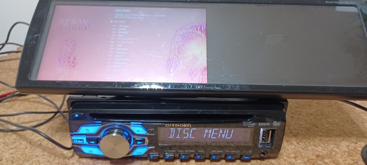 CITROENオプション DVH-7638zc  DVD USB CD プレーヤー イコライザー内蔵 カロッツエリア製の画像3