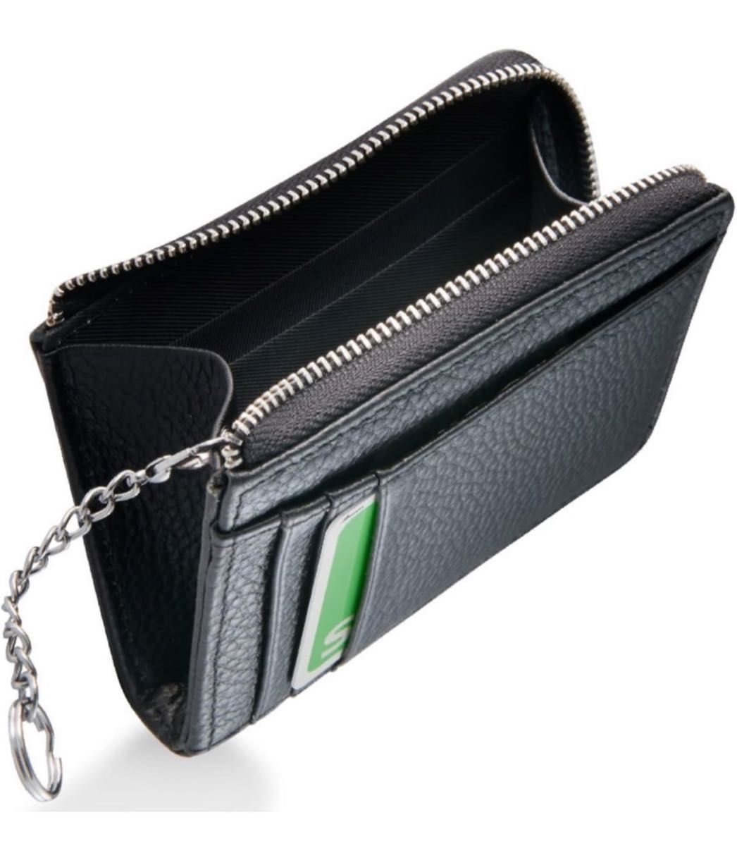 財布 ブラック 小銭入れ 大容量 カードケース コインケース ミニ財布 薄型 コンパクト カードポケット プレゼント