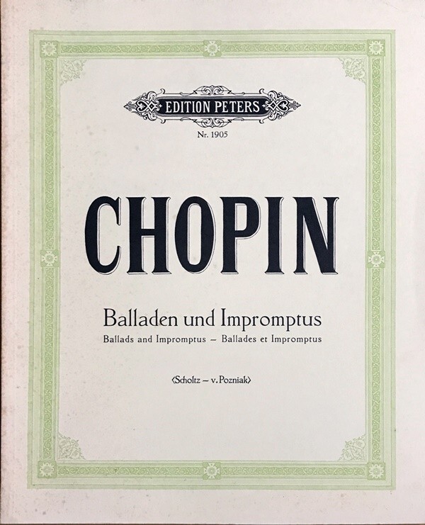 ショパン バラードと即興曲 (ピアノ・ソロ) 輸入楽譜 CHOPIN Balladen und Impromptus 洋書の画像1