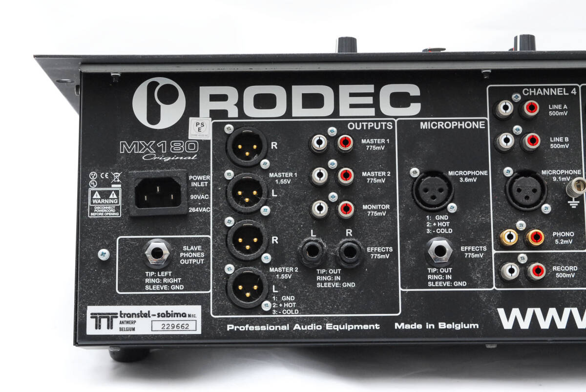  state is good. RODEC MX180 Original mixer rotek Belgium made original box . attached does. 0218