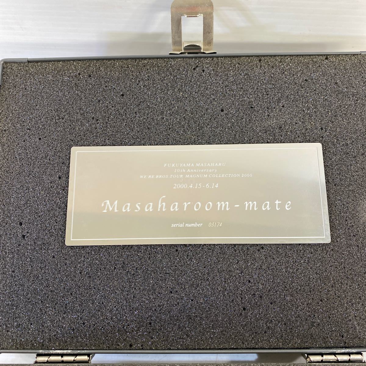 福山雅治 10周年記念ツアー 完全受注生産 フィギュア BOX 2000年 2000.4.15-6.14 Masaharoom-mate シリアル番号入り 希少 タレントグッズ _画像2