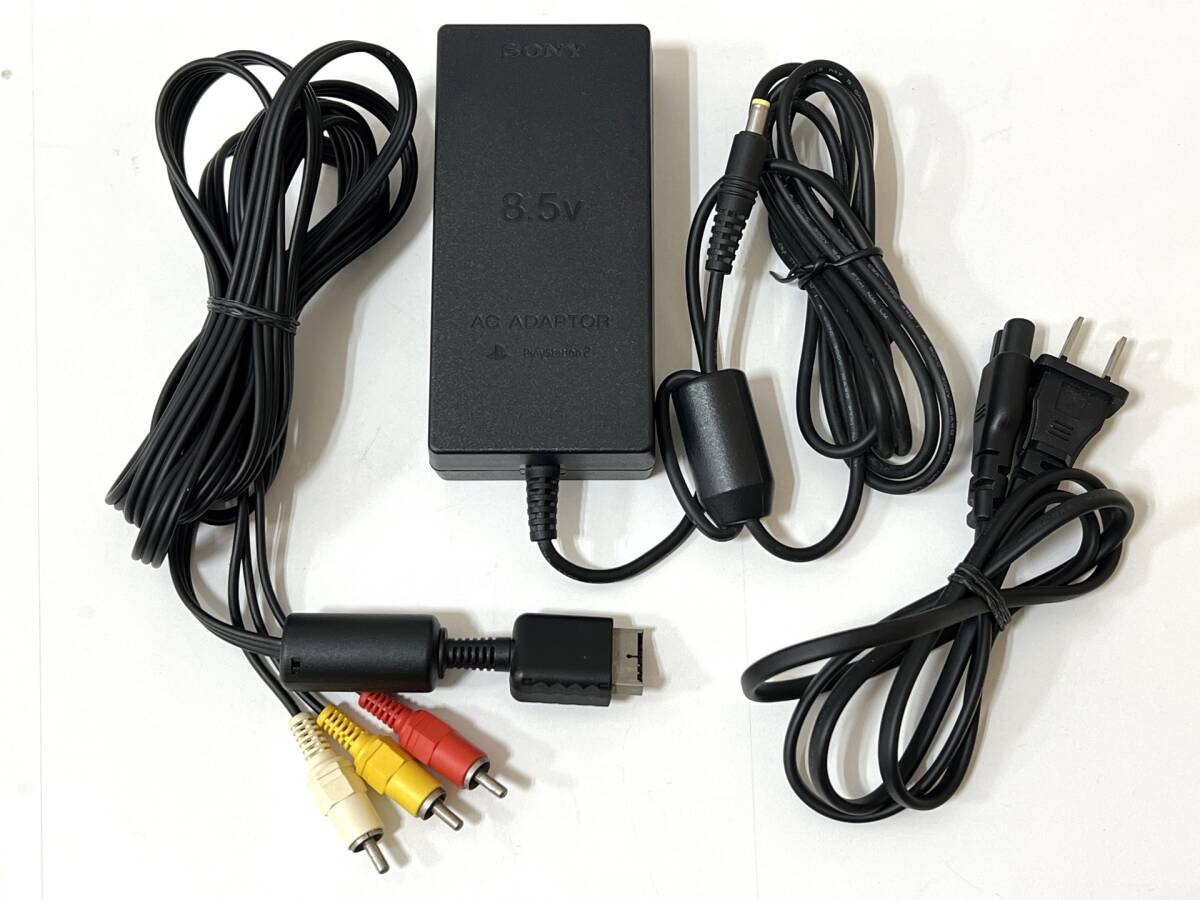 ☆【動作確認済】SONY ソニー PlayStation 2 PS2 SCPH-77000 CB チャコールブラック 外箱・購入時付属品一式付き 管ARRR_画像8