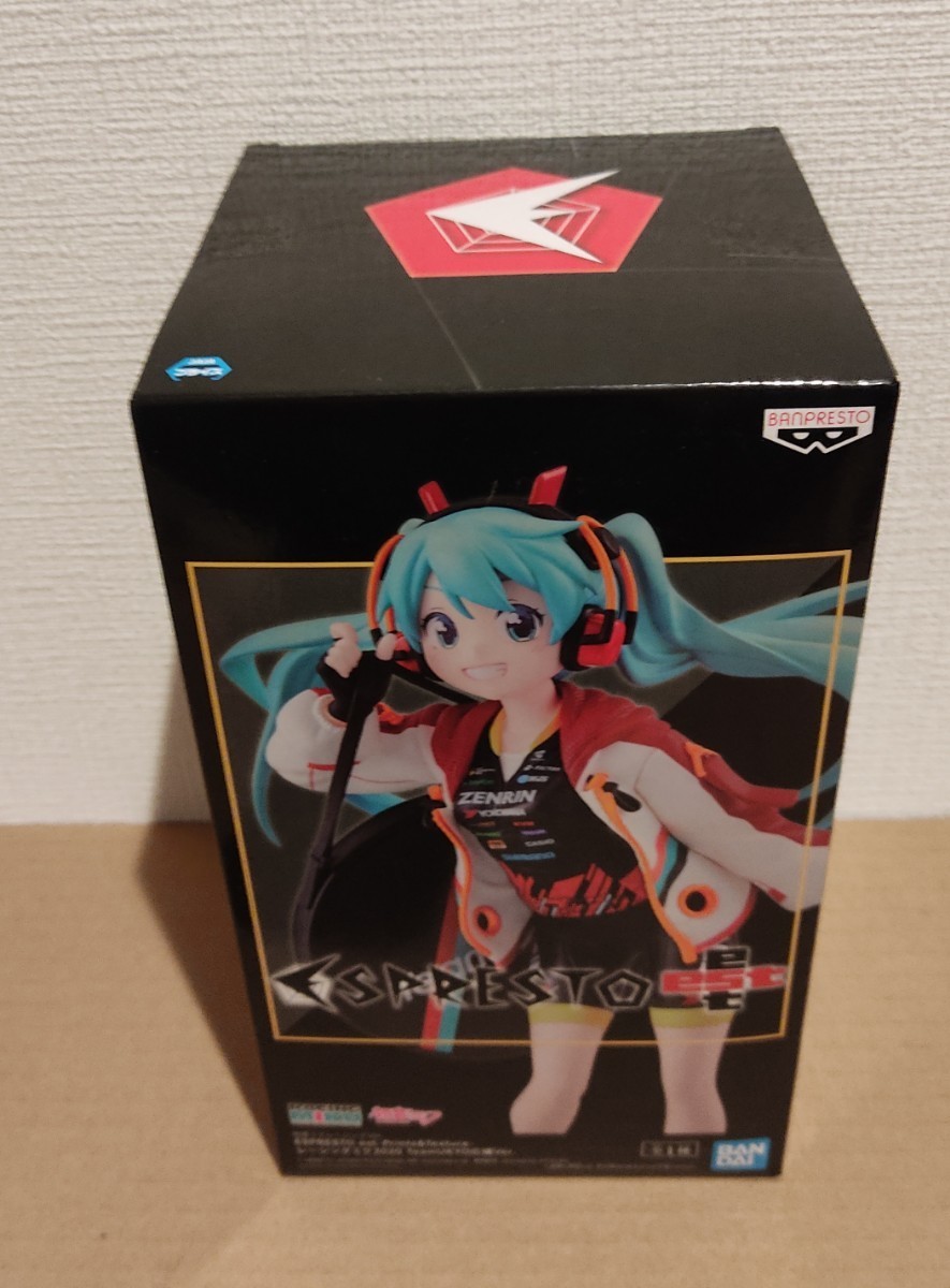 未開封★初音ミク　ESPRESSO est-Prints&Texture-　レーシングミク 2020 Team UKYO 応援 Ver. フィギュア　全1種　_画像5