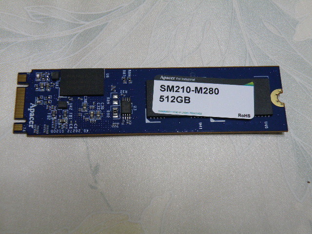  Apacer SM210-M280 512GB SATA M.2 2280 SSD (使用時間10H) MLC 東芝チップ搭載_画像1