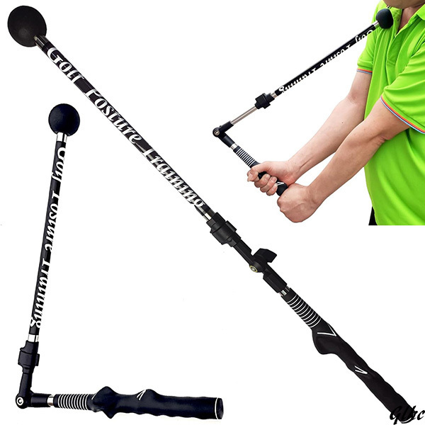 ゴルフ スイング 練習器具 ゴルフ練習用品 室内 屋外 姿勢トレーナー 素振り 折りたたみ可能 角度調節可能 伸縮可能