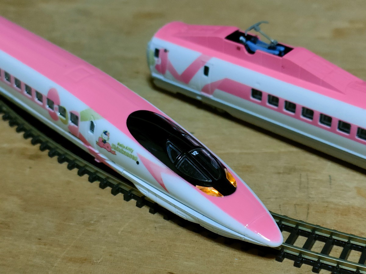 rok handle Japan shape Z 500 series Shinkansen Hello Kitty 3 both basis +5 both increase .8 both set maintenance inspection completed beautiful goods T013-6 T013-7 JR west Japan Sanrio official recognition limitation rare 