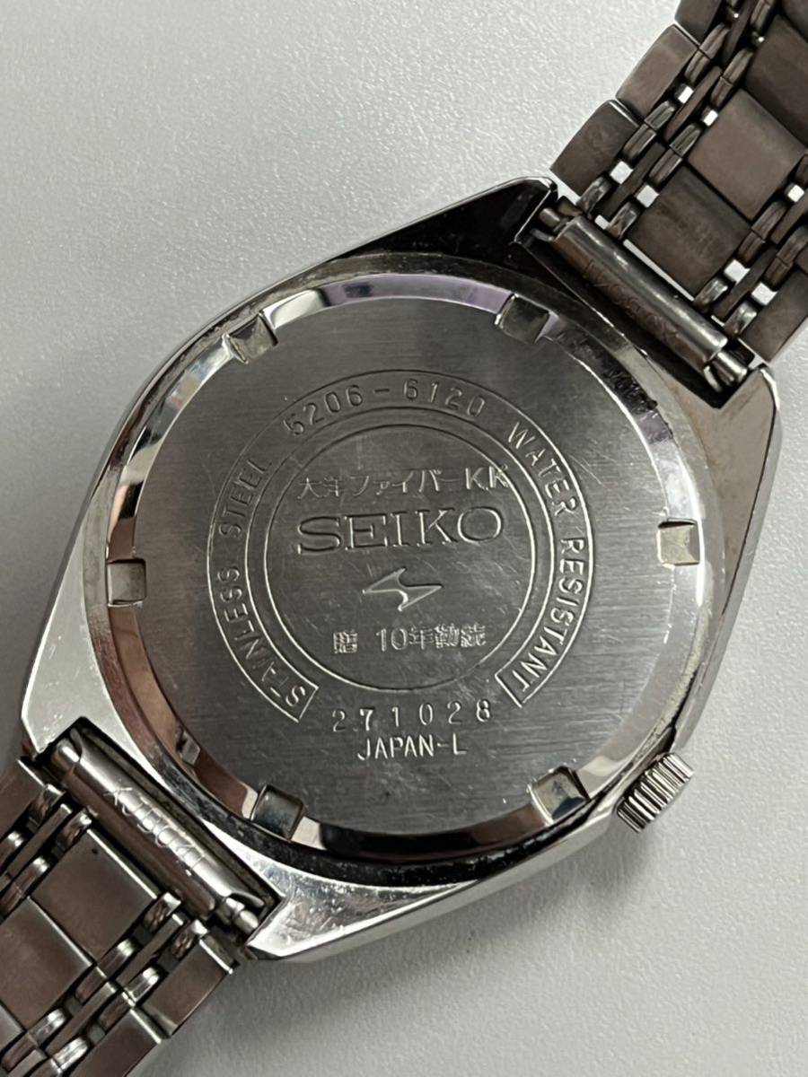 1円スタート SEIKO セイコー 腕時計 5206-6120 デイデイト 自動巻き オートマチック 23石 シルバー文字盤 稼働品 可動品_画像6