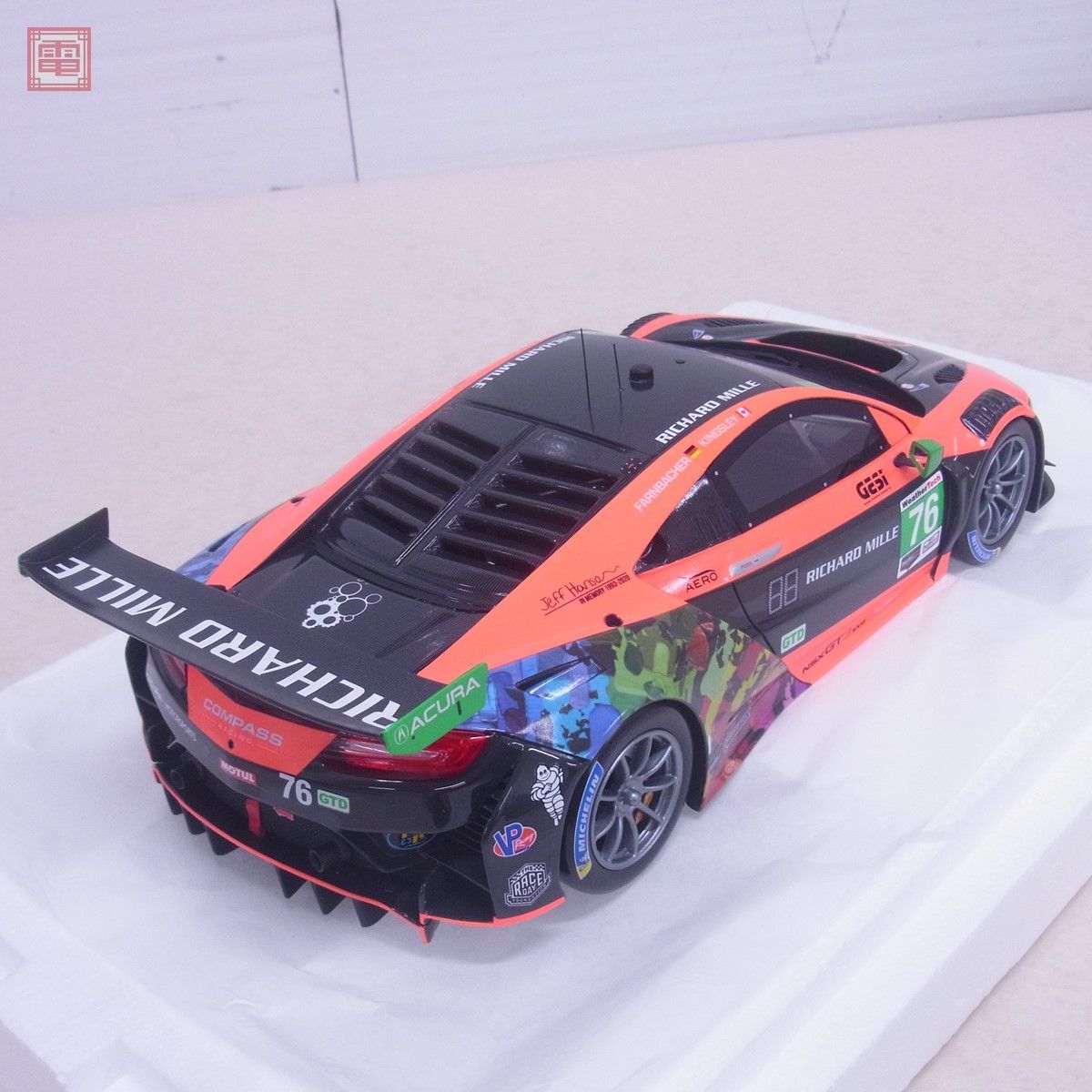 TSMモデル トップスピード 1/18 アキュラ NSX GT3 EVO 2021 IMSA #76 コンパスレーシング IMSA 2021 No.TS0412 Acura TOP SPEED【20_画像4