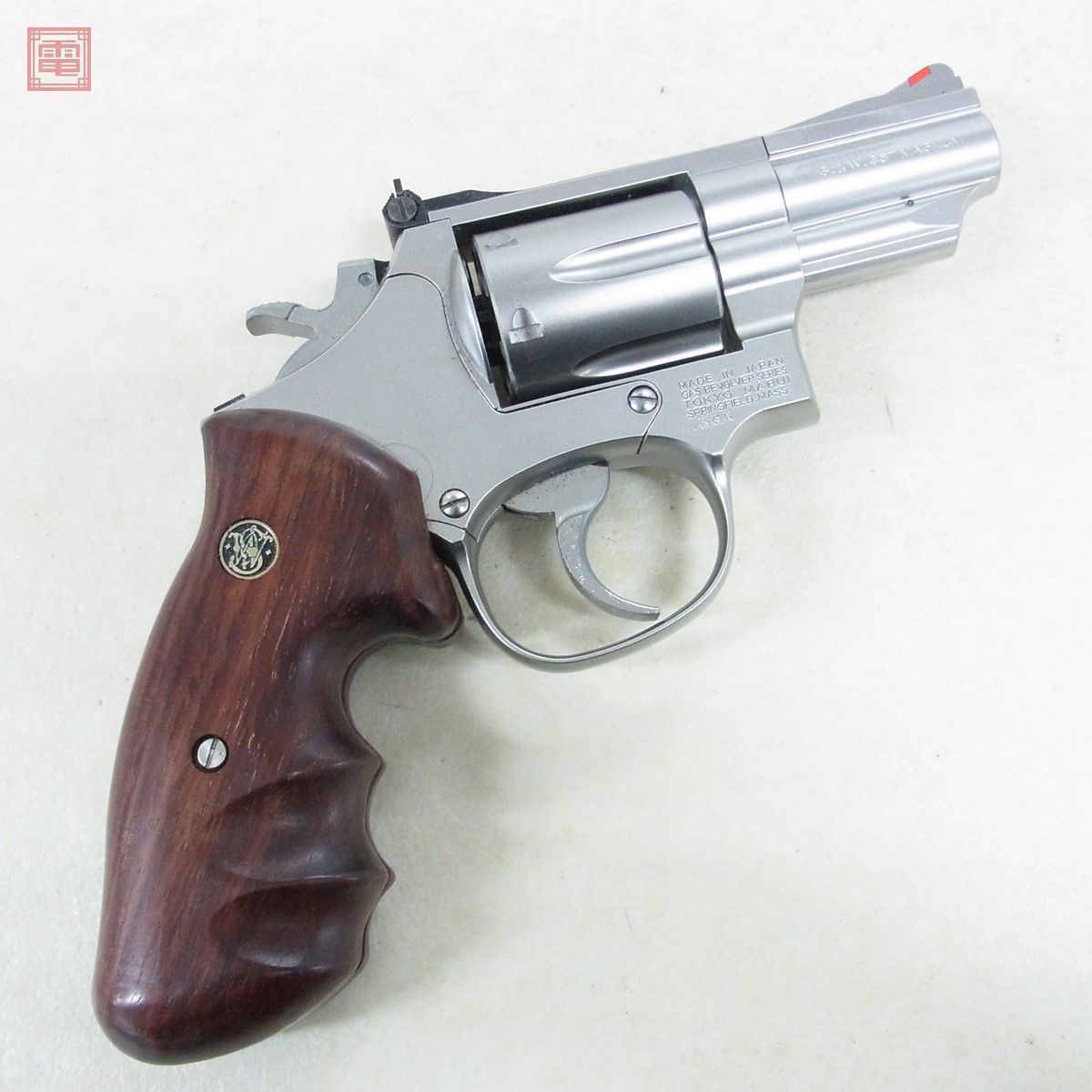 東京マルイ ガスリボルバー S&W M66 M19 コンバットマグナム 2.5インチ 木製グリップ リアルカート 現状品【10_画像2