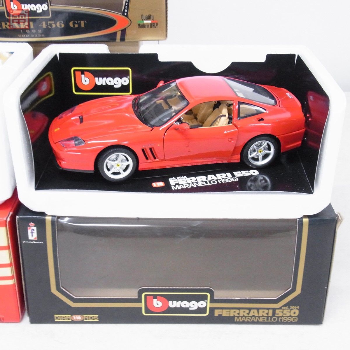 ブラーゴ 1/18 フェラーリ 456GT/360 モデナ/550 マラネロ まとめて3台セット burago FERRARI 【20_画像5