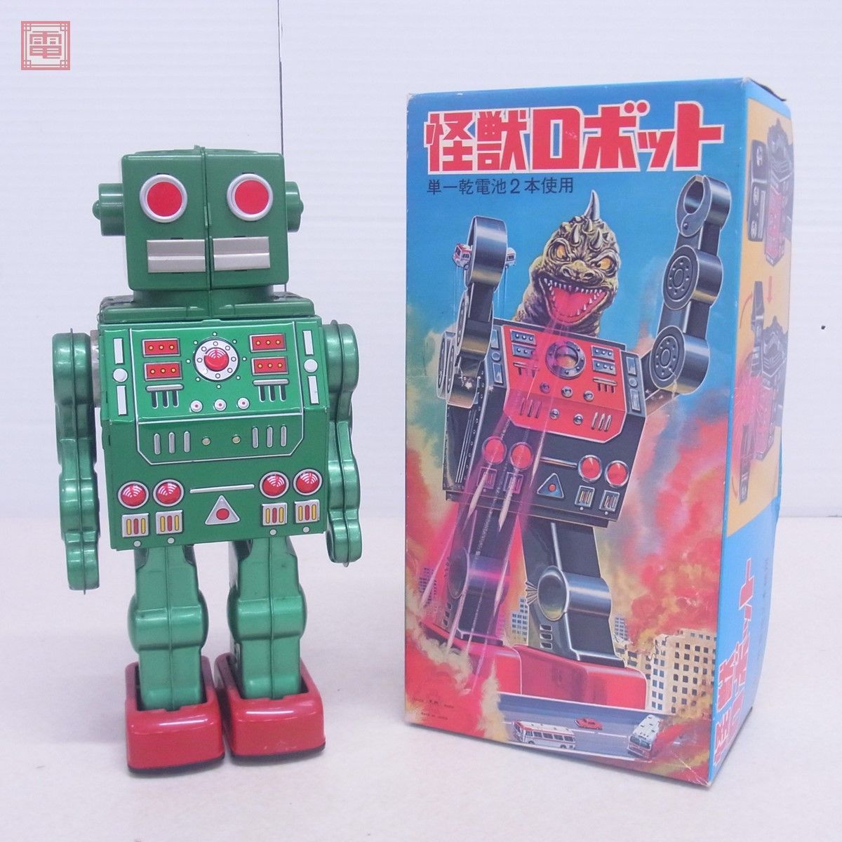 Yahoo!オークション - 堀川玩具 怪獣ロボット 緑 ブリキ玩具 Yahoo!オークション - 堀川玩具 怪獣ロボット 緑 ブリキ玩具
