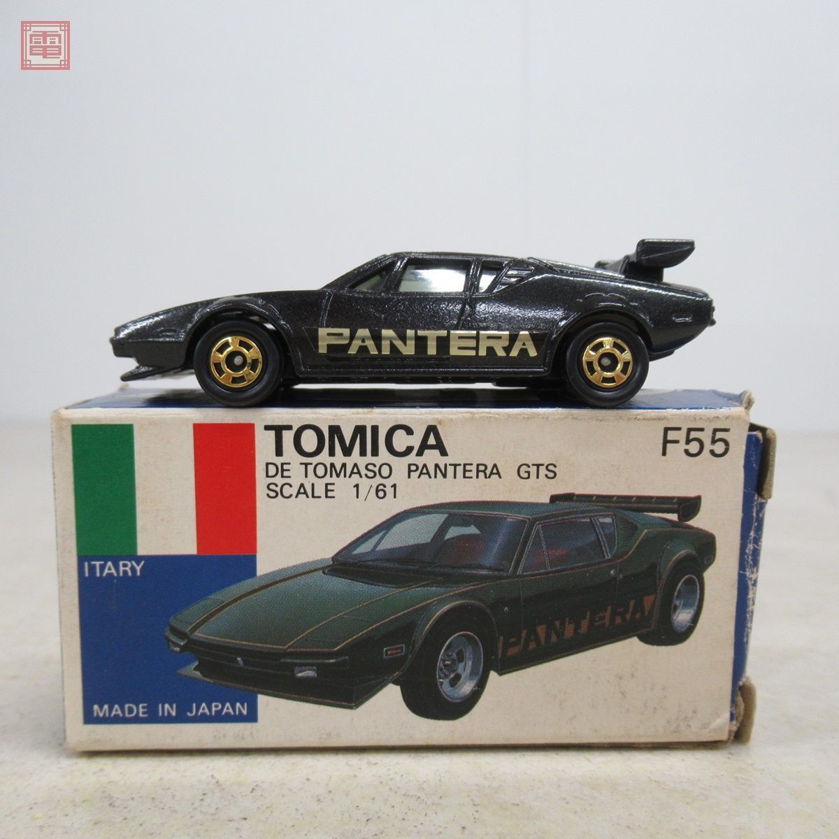 トミカ 日本製 F55 デ トマソ パンテーラ GTS イタリア車 外国車シリーズ 青箱 トミー TOMY DE TOMASO PANTERA【10_画像1