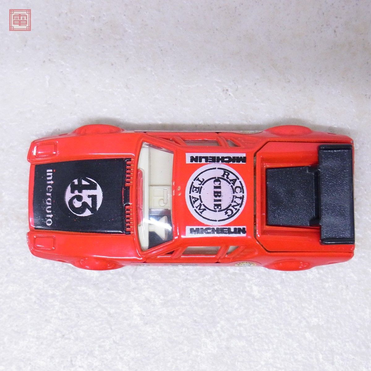 トミカ 日本製 No.F64 デ トマソ パンテーラ イタリア車 外国車シリーズ 青箱 トミー TOMY TOMICA DE TOMASO PANTERA RACING【10_画像8