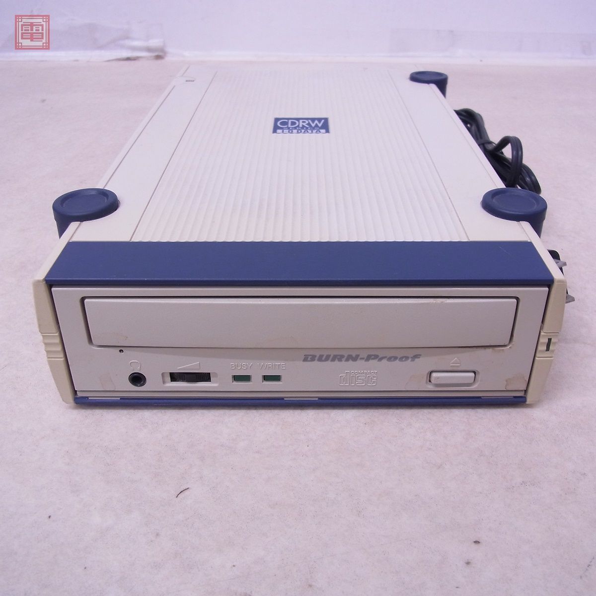 I・O DATA SCSI CDRWユニット CDRW-SX124BG 通電OK 動作不良 アイ・オー・データ ジャンク パーツ取りにどうぞ【20_画像2