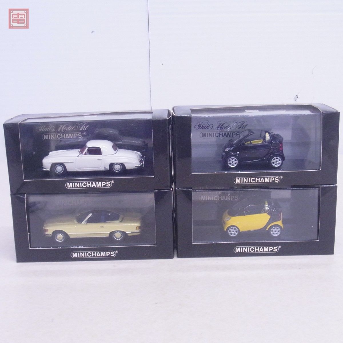 PMA 1/43 メルセデスベンツ 190 SL/350SL/スマート シティ カブリオ/スマート カブリオ 計4台セット ミニチャンプス MINICHAMPS【10_画像1