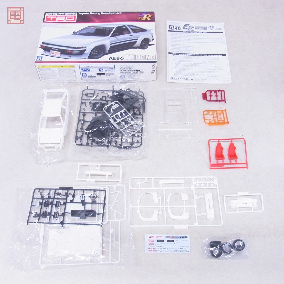 未組立/組立途中 アオシマ 1/24 トヨタ アルファード/クラウン/AE86 トレノ まとめて4点セット AOSHIMA TOYOTA ジャンク パーツ取り【20_画像3