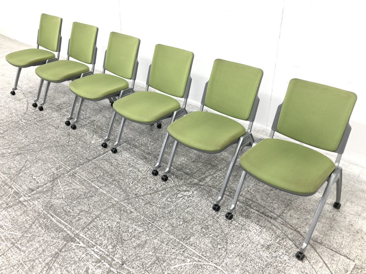 uchidaMX-52mi-ting chair 6 legs set caster legs start  King chair meeting strike . join meeting chair office work place office 