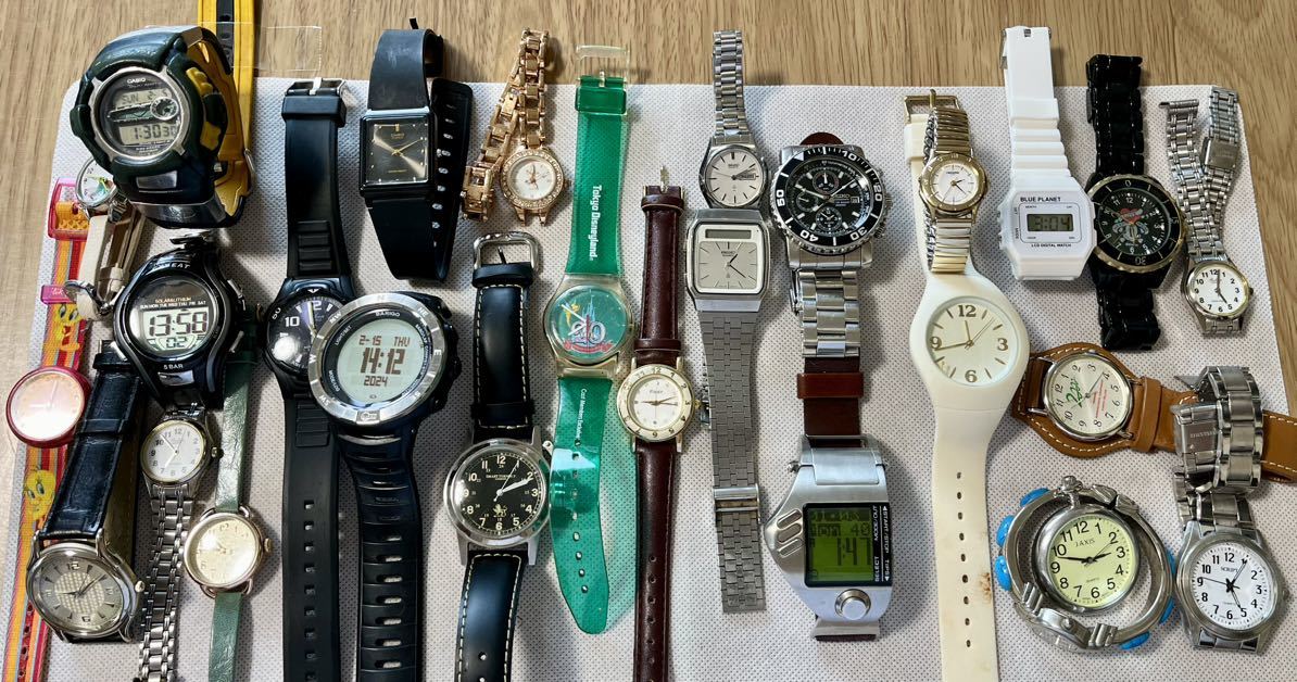 腕時計 SEIKO CASIO ディーゼル など まとめ 1Kオーバー 可動品含む ジャンク扱い 激安一円スタート_画像1