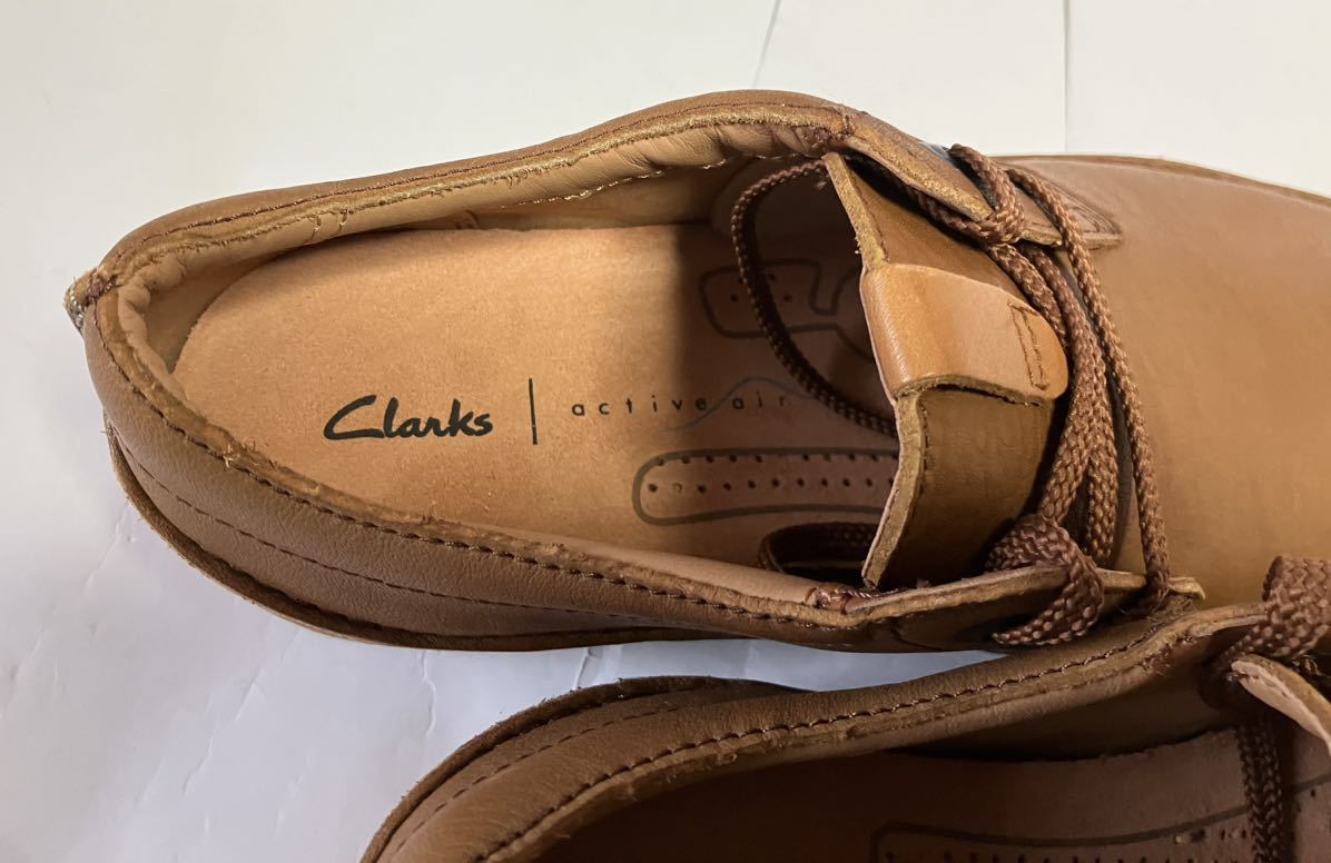  new goods Clarks Clarks 149J active air TAN leather shoes (24.5cm) free shipping 