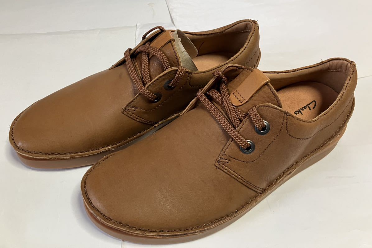  new goods Clarks Clarks 149J active air TAN leather shoes (24.5cm) free shipping 