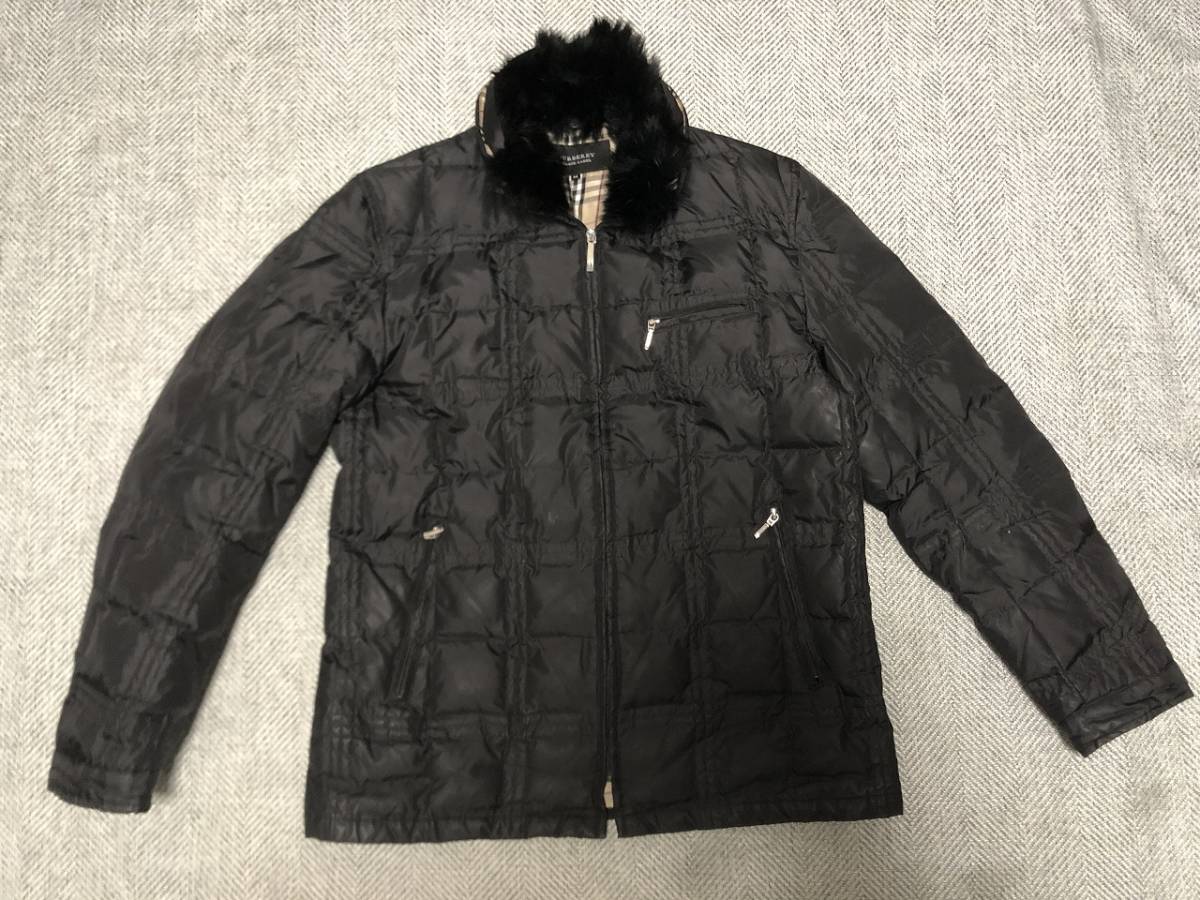 バーバリーブラックレーベル ダウンジャケット M ホワイトグース ラビット BURBERRY BLACK LABEL fnm_画像1