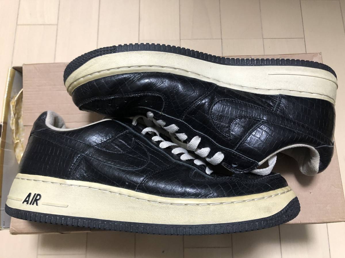 NIKE HTM AIR FORCE 1 クロコダイル スニーカー 27.5㎝ 黒 ブラック エアフォース ナイキ_画像4