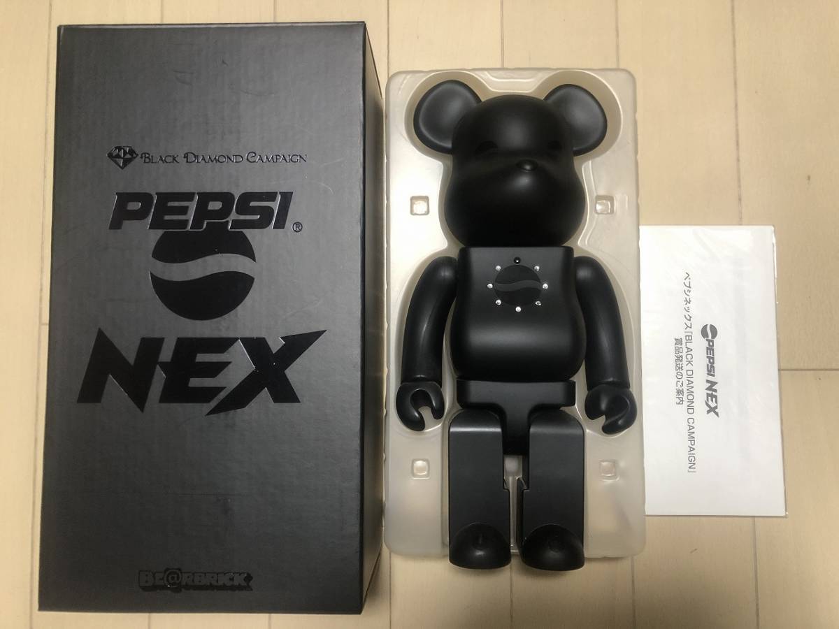 MEDICOM TOY x PEPSI NEX BLACK DIAMOND ベアブリック 400% 当選品 フィギュア BE@RBRICK メディコムトイ ペプシ ブラックダイヤモンドの画像1