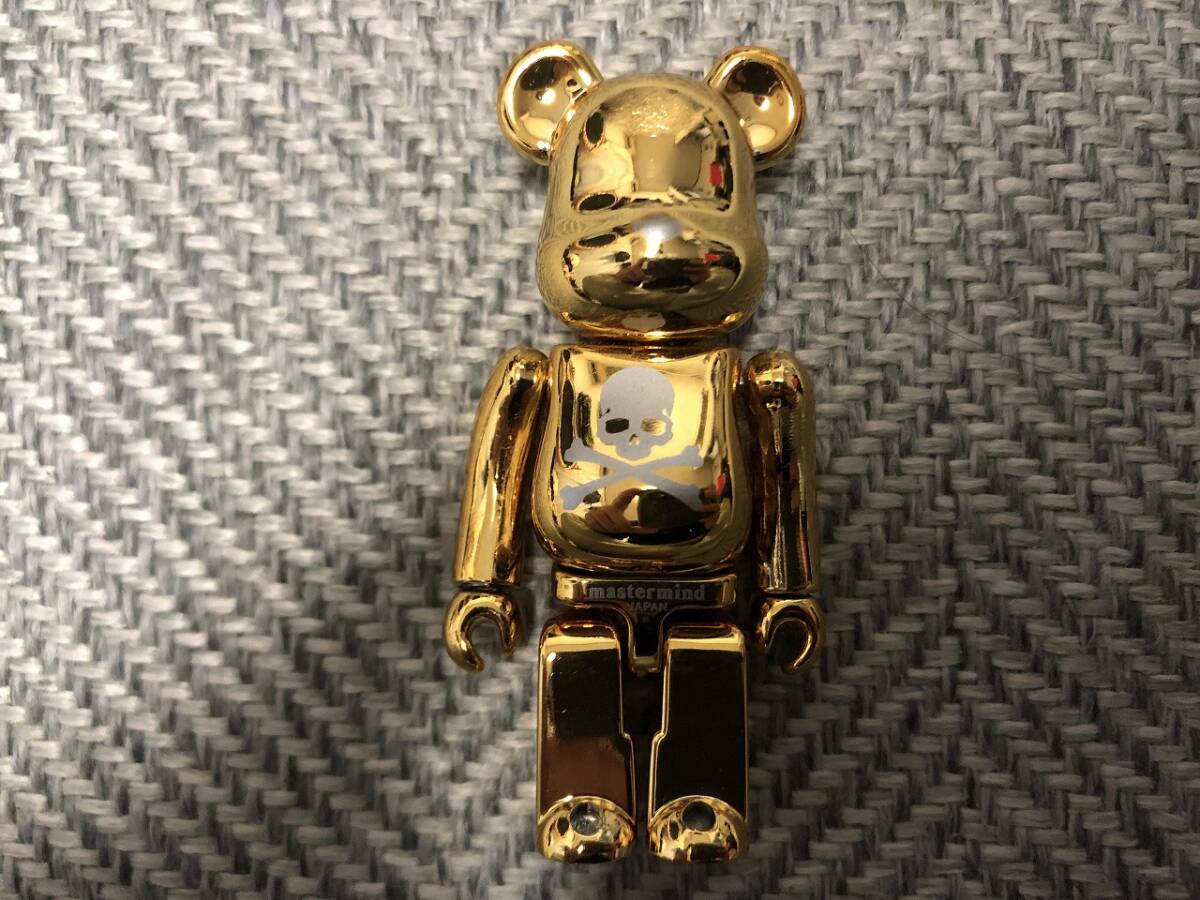 MEDICOM TOY BE@RBRICK mastermind JAPAN 100% ゴールド メディコムトイ ベアブリック フィギュア マスターマインド BWWT 金