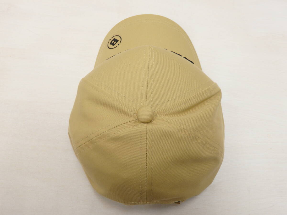 mf64) BRIEFING BASIC FRONT PANEL CAP ブリーフィング ロゴ刺繍 キャップ 帽子 ベージュ　ゴルフウェア FREE BRG223M59_画像6