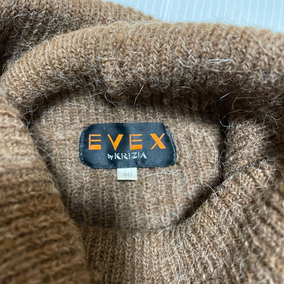 EVEX by KRIZIA クリッツア　ウールモヘアニット セーター タートルネック 　40_画像5