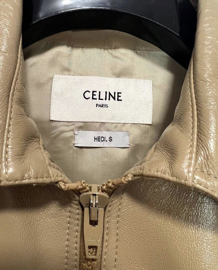 エディスリマン本人私物 セリーヌ シングルレザージャケット レザーライダース CELINE_エディ専用品のタグが元々付いてました。