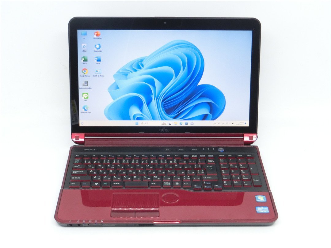 Win11H/カメラ内蔵/HDMI/無線WIFI/USB3.0/15.6型/ノートPC/新品SSD512/8GB/3世代i7/FMV AH77/HN 新品無線マウス WPS office2搭載