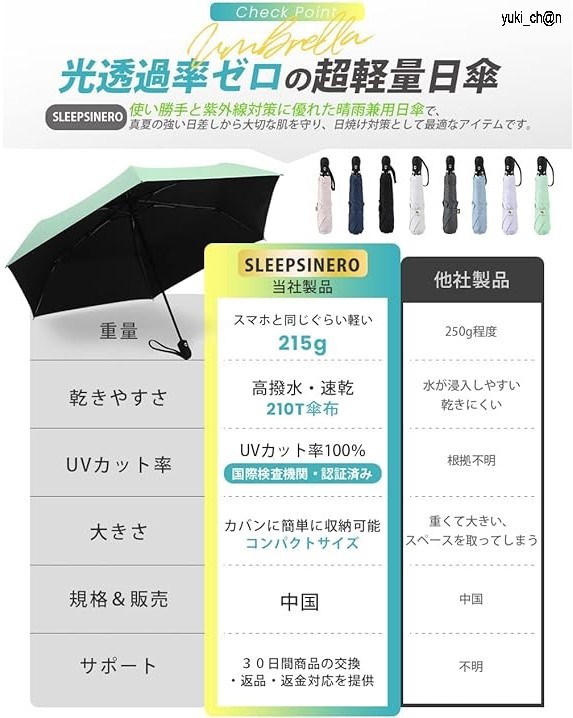 日傘 uvカット 折りたたみ傘 グリーン 皮膚科医師監修 超軽量 国際検査機関UPF50+認証 折り畳み傘 自動開閉 紫外線 耐風撥水 晴雨兼用 