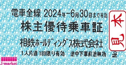 ★相模鉄道　相鉄　株主優待乗車証　10枚セット　2024/6/30まで★_画像1