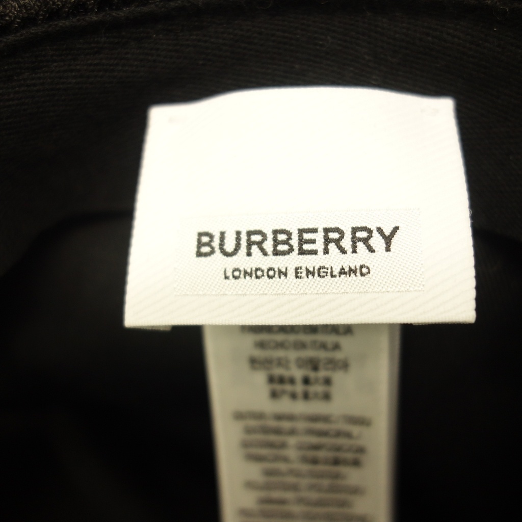 中古◆バーバリー ベースボールキャップ ティッシ期 TBロゴ ブラック BURBERRY【AFI20】_画像7