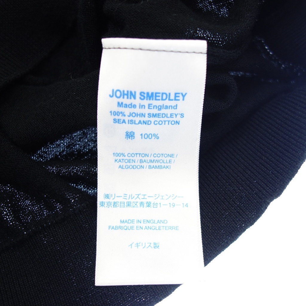 美品◆ジョンスメドレー ポロシャツ コットン メンズ ブラック サイズM JOHN SMEDLEY【AFB9】_画像7