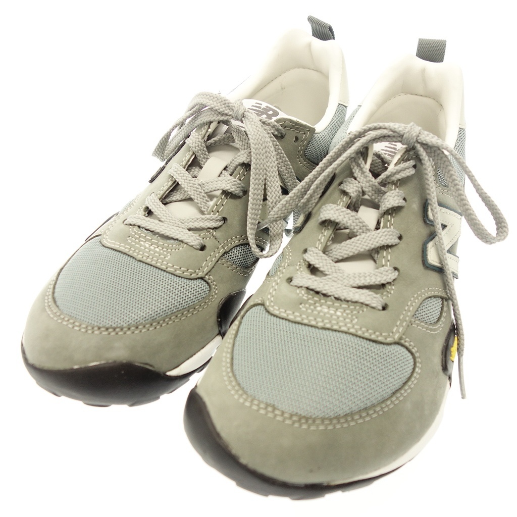 新品同様◆ニューバランス スニーカー ティールブルー ML71BS メンズ グレー サイズ25 NEW BALANCE【AFD7】