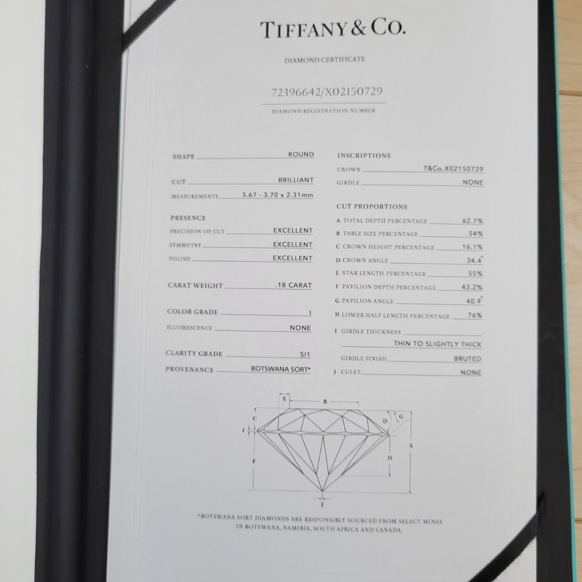  Tiffany TIFFANY&CO. is - moni - ring diamond platinum box expert evidence 